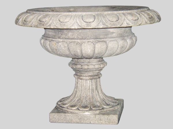 Vaso a tazza in Pietra di Vicenza - finitura anticata CLS-12